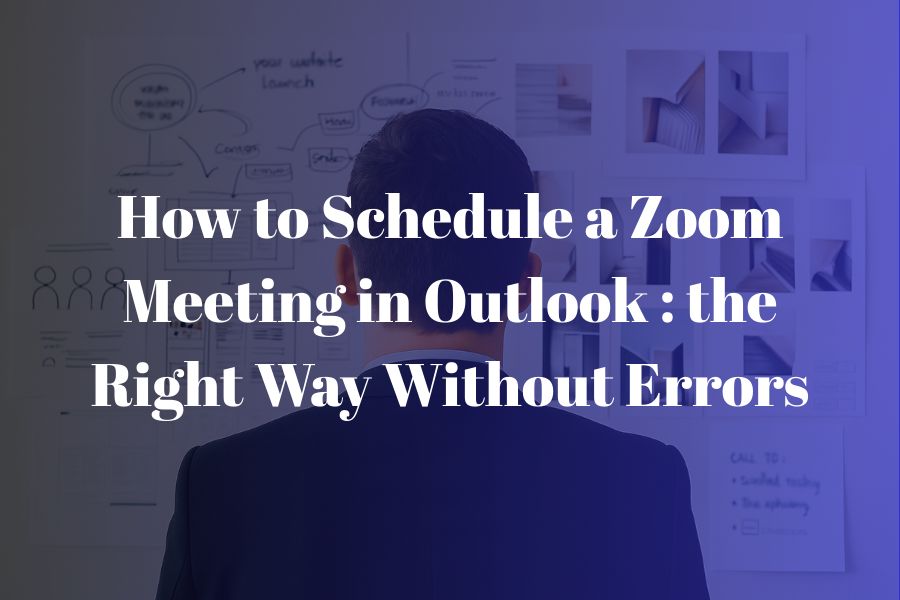How to Schedule a Zoom Meeting in Outlook How to Schedule a Zoom Meeting in Outlook