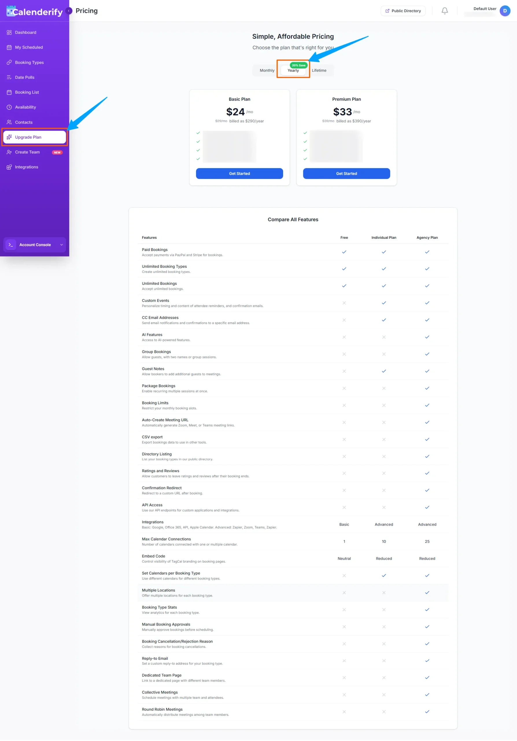 Yearly subscription savings