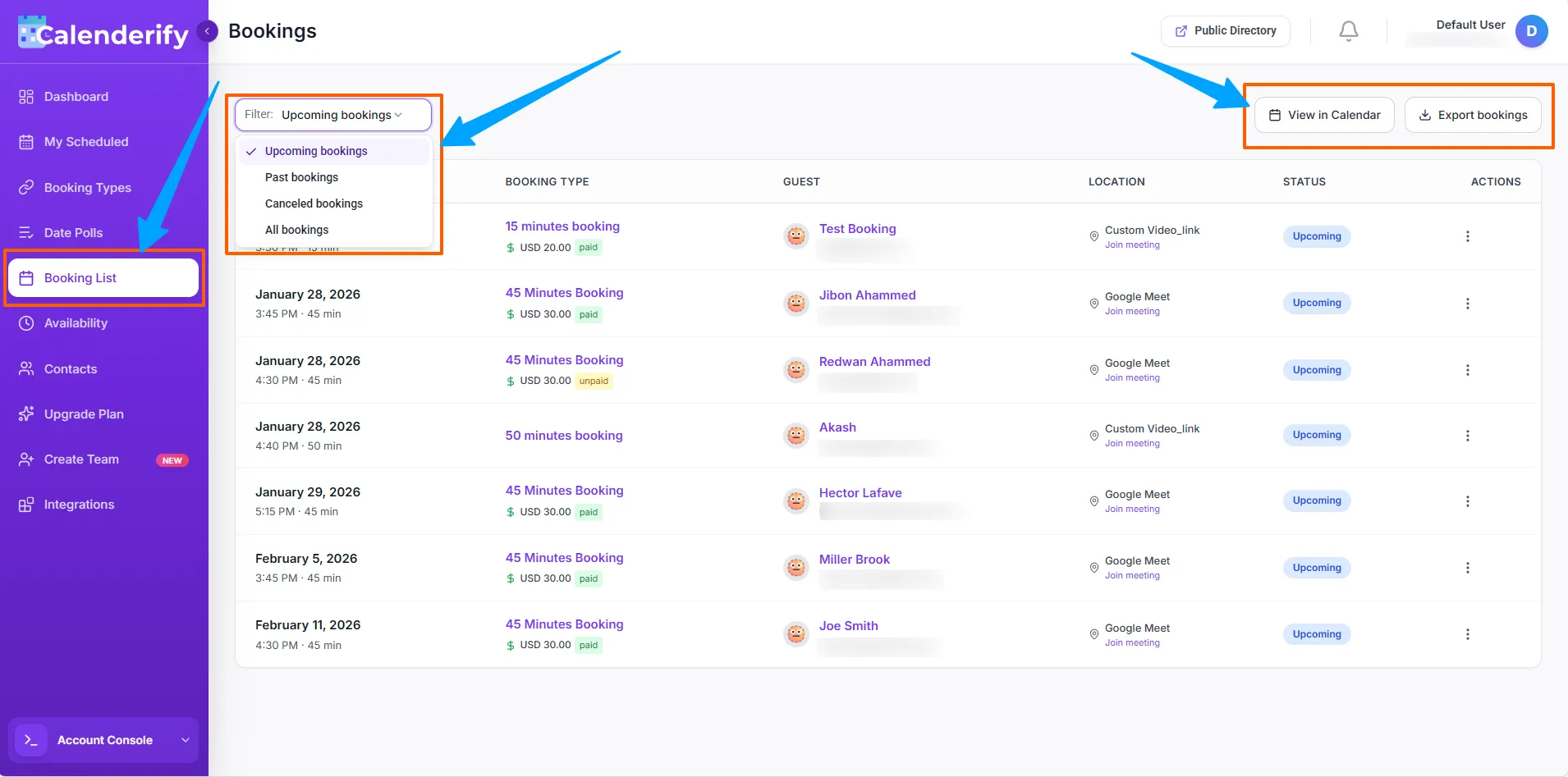 Fill out all required fields