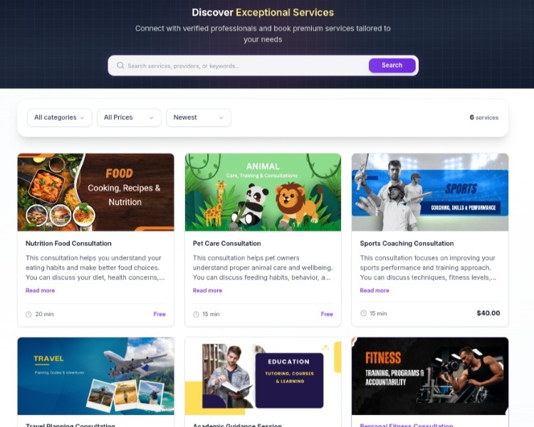 Public Directory view